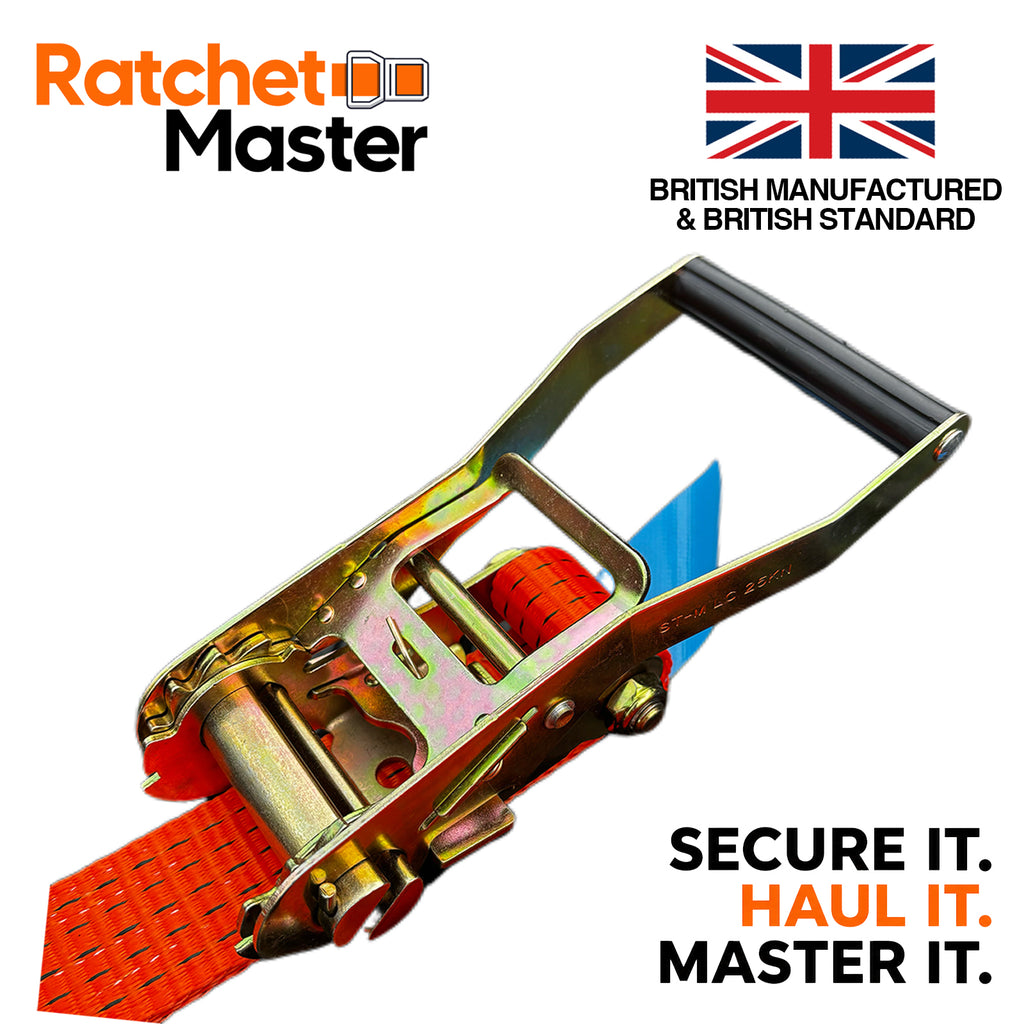 RatchetMaster - 2X 10 Tonne 5 meter Premium Heavy Duty Ratchet Straps